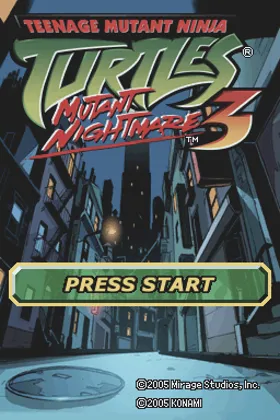 Teenage Mutant Ninja Turtles 3 - Mutant Nightmare (USA) screen shot title